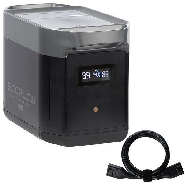 Додаткова батарея для зарядної станції EcoFlow DELTA 2 Max EU Extra Battery / 2048 Вт&sdot;год / LiFePO4 EFDELTA2MaxEB фото
